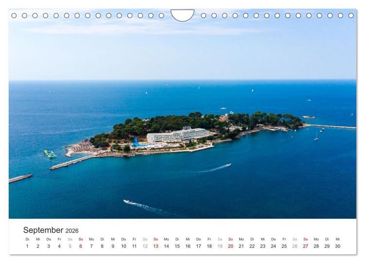 Produktbild: Porec Kalender - Die kroatische Stadt an der Adria (Wandkalender 2026 DIN A4 quer), CALVENDO Monatskalender