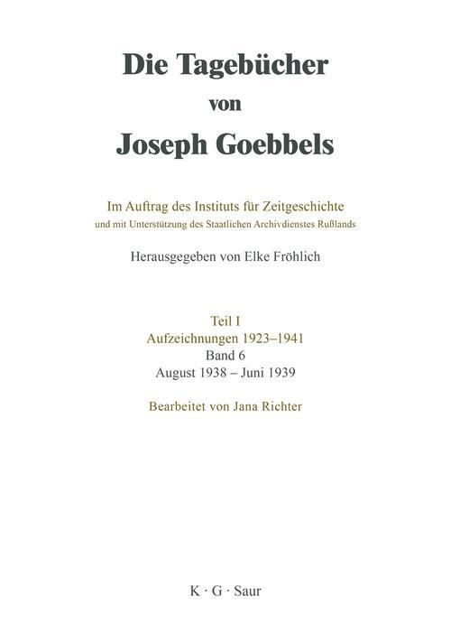 Produktbild: August 1938 - Juni 1939