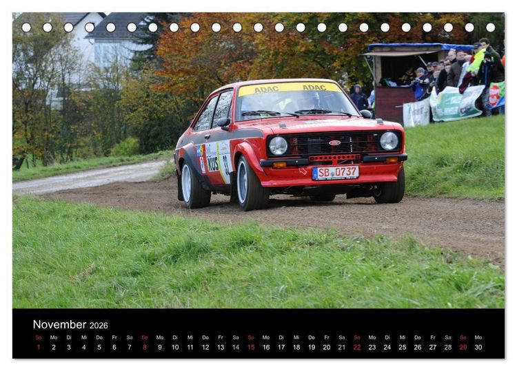 Produktbild: Asphalt und Schotter Rallye (Tischkalender 2026 DIN A5 quer), CALVENDO Monatskalender