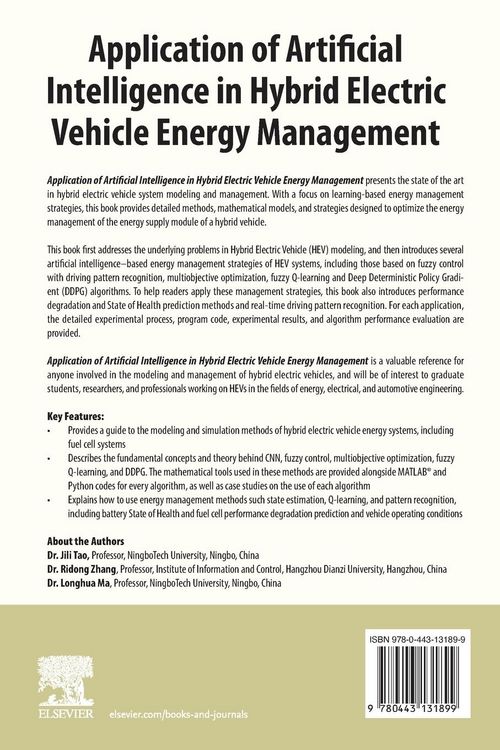 Produktbild: Application of Artificial Intelligence in Hybrid Electric Vehicle Energy Management