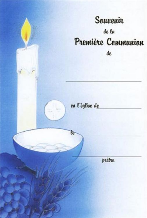 Produktbild: Souvenir de Premiere Communion Lot 10 Exemplaires