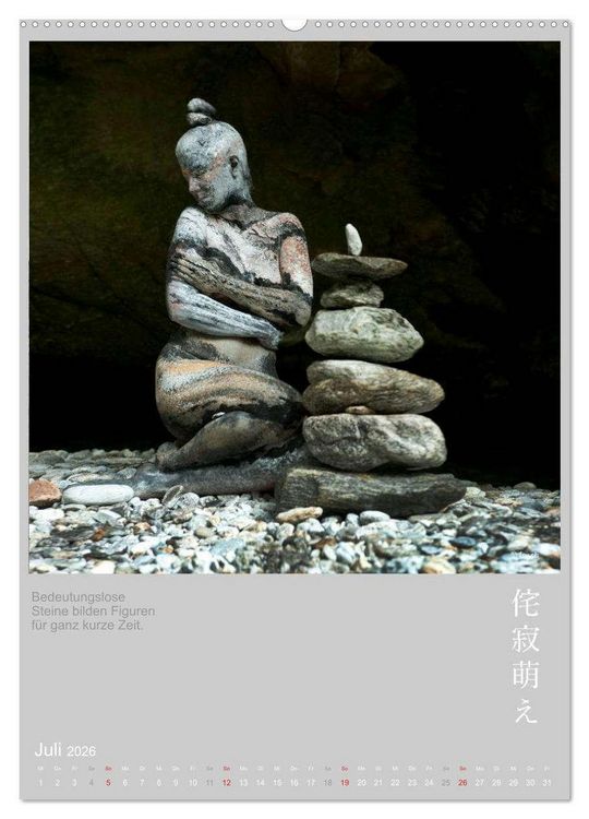 Produktbild: wabi sabi moe - hinrei&szlig;end vergammelt erotisch - Akt/Bodypainting (Wandkalender 2026 DIN A2 hoch), CALVENDO Monatskalender