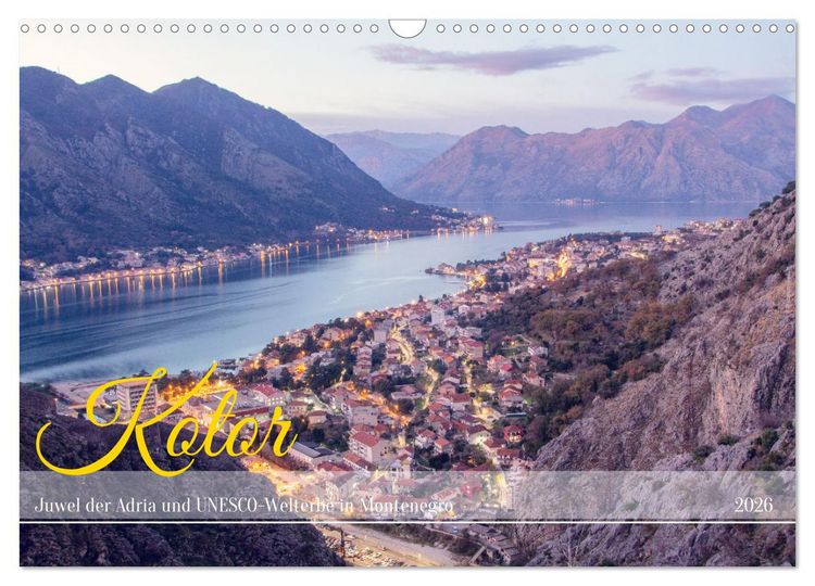 Produktbild: Kotor - Juwel der Adria und UNESCO-Welterbe in Montenegro (Wandkalender 2026 DIN A3 quer), CALVENDO Monatskalender