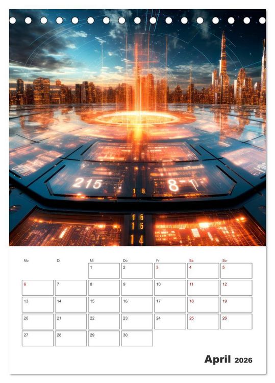 Produktbild: METAVERSE Cooler Terminplaner (Tischkalender 2026 DIN A5 hoch), CALVENDO Monatskalender