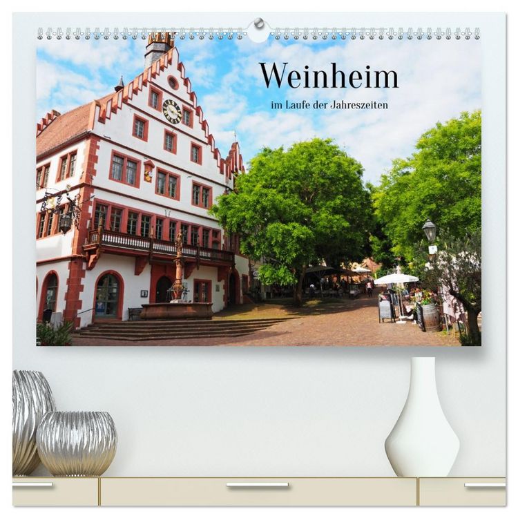 Produktbild: Weinheim im Laufe der Jahreszeiten (hochwertiger Premium Wandkalender 2026 DIN A2 quer), Kunstdruck in Hochglanz