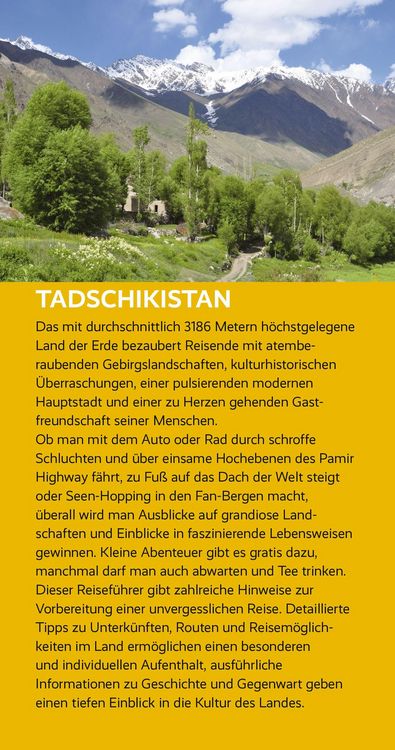 Produktbild: TRESCHER Reisef&uuml;hrer Tadschikistan