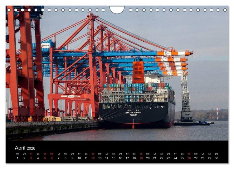 Produktbild: Hafen Hamburg (Wandkalender 2026 DIN A4 quer), CALVENDO Monatskalender