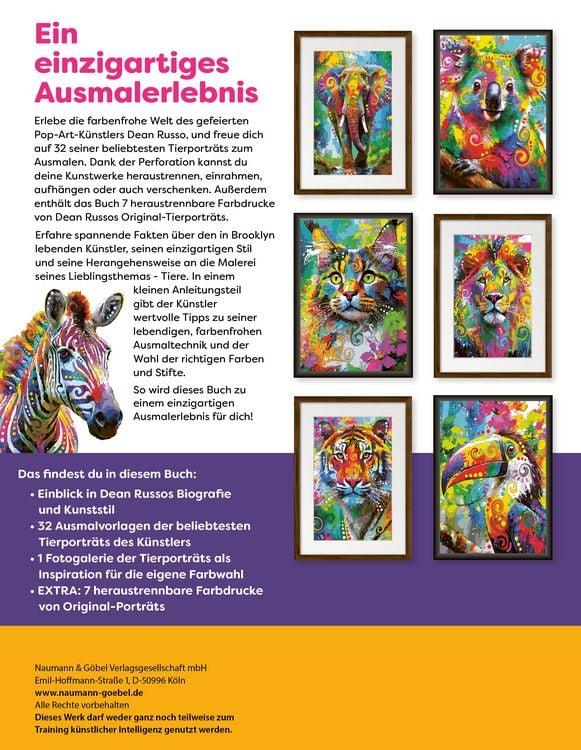 Produktbild: Pop Art Animals - Ausmalbuch