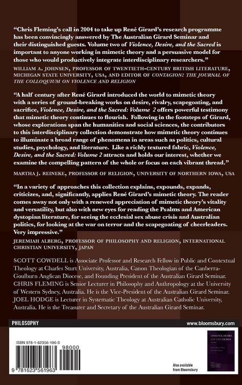 Produktbild: Violence, Desire, and the Sacred, Volume 2