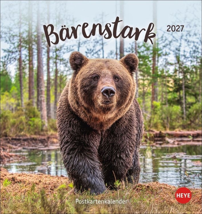 Produktbild: B&auml;renstark Postkartenkalender 2027