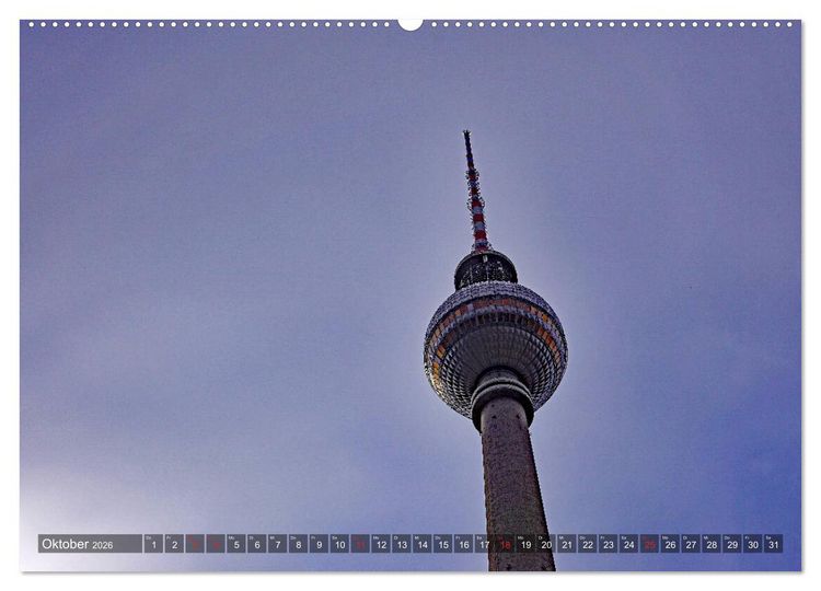 Produktbild: Hauptstadt Berlin (hochwertiger Premium Wandkalender 2026 DIN A2 quer), Kunstdruck in Hochglanz