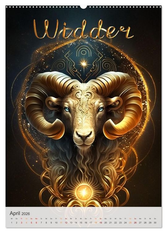 Produktbild: Fantasievolle Sternzeichen (hochwertiger Premium Wandkalender 2026 DIN A2 hoch), Kunstdruck in Hochglanz
