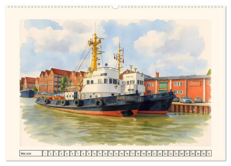 Produktbild: Herz Ostfrieslands - Zauberhaftes Leer (Wandkalender 2026 DIN A2 quer), CALVENDO Monatskalender