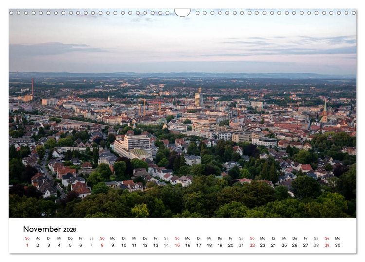 Produktbild: BIELEFELD aus der Vogelperspektive (Wandkalender 2026 DIN A3 quer), CALVENDO Monatskalender