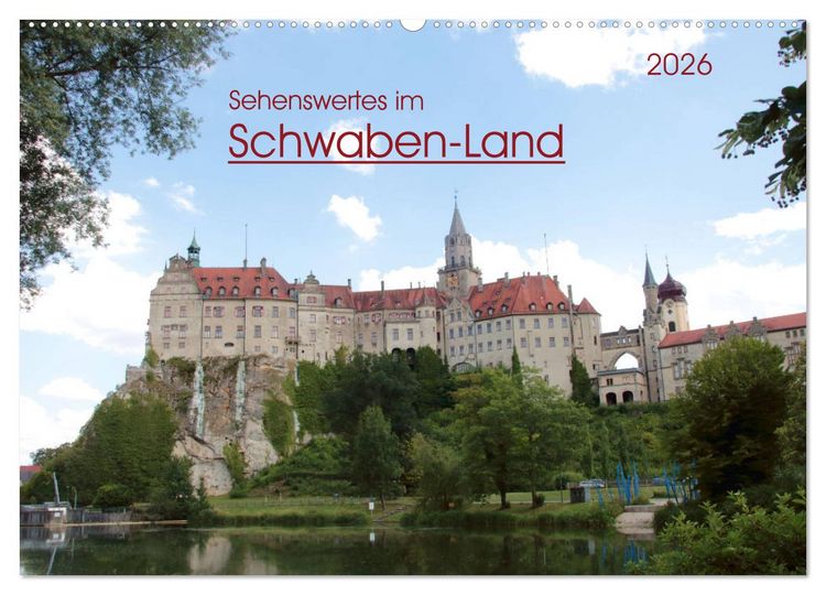 Produktbild: Sehenswertes im Schwaben-Land (Wandkalender 2026 DIN A2 quer), CALVENDO Monatskalender