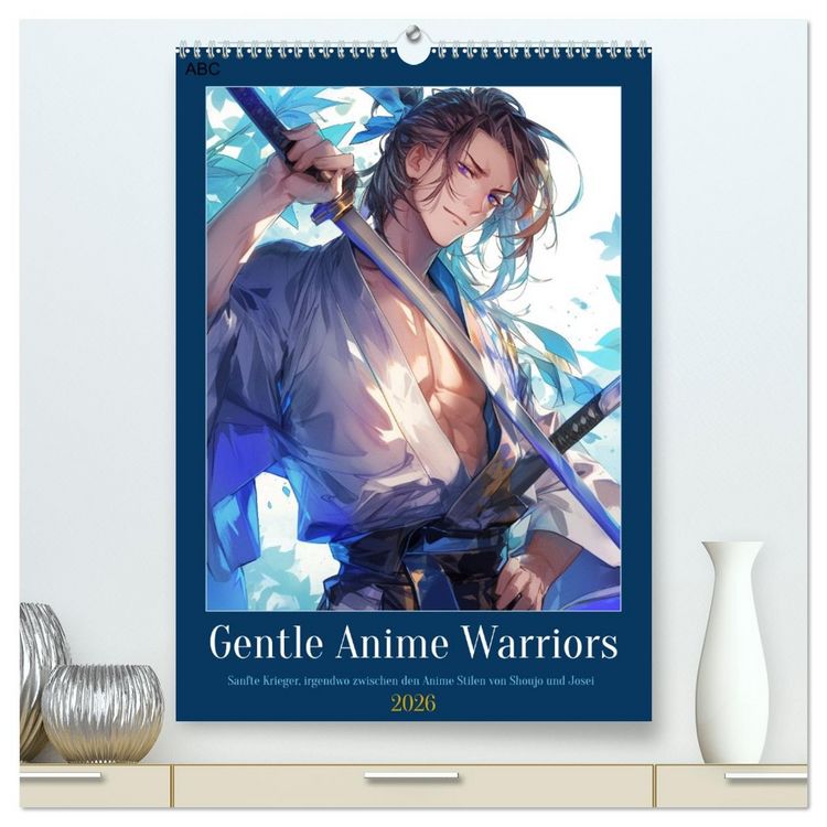 Produktbild: Gentle Anime Warriors (hochwertiger Premium Wandkalender 2026 DIN A2 hoch), Kunstdruck in Hochglanz
