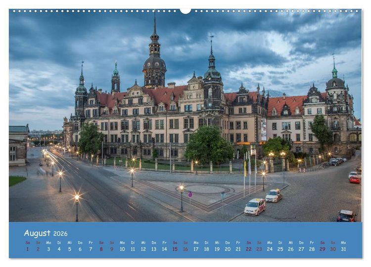 Produktbild: Elbflorenz - Dresden und Umgebung (hochwertiger Premium Wandkalender 2026 DIN A2 quer), Kunstdruck in Hochglanz