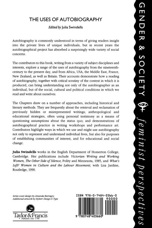 Produktbild: The Uses Of Autobiography