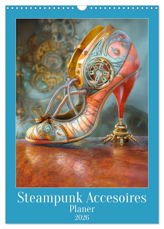 Produktbild: Steampunk Accesoires - Planer (Wandkalender 2026 DIN A3 hoch), CALVENDO Monatskalender