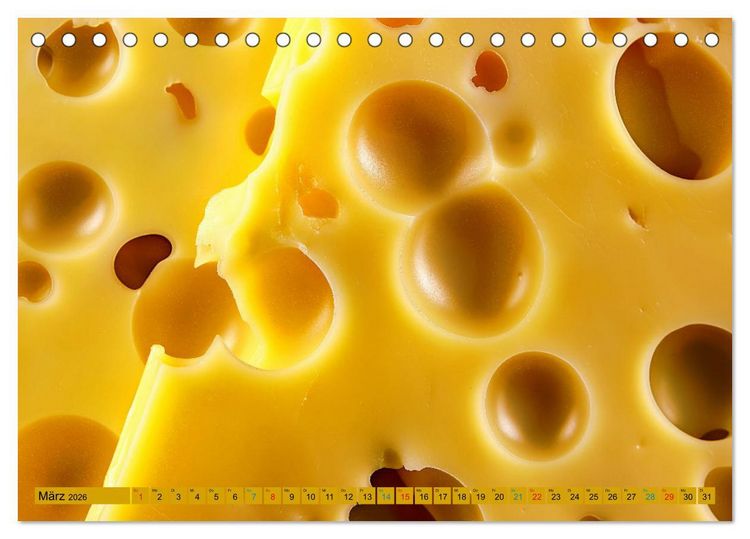 Produktbild: Gourmet K&auml;se - und Weingenuss (Tischkalender 2026 DIN A5 quer), CALVENDO Monatskalender