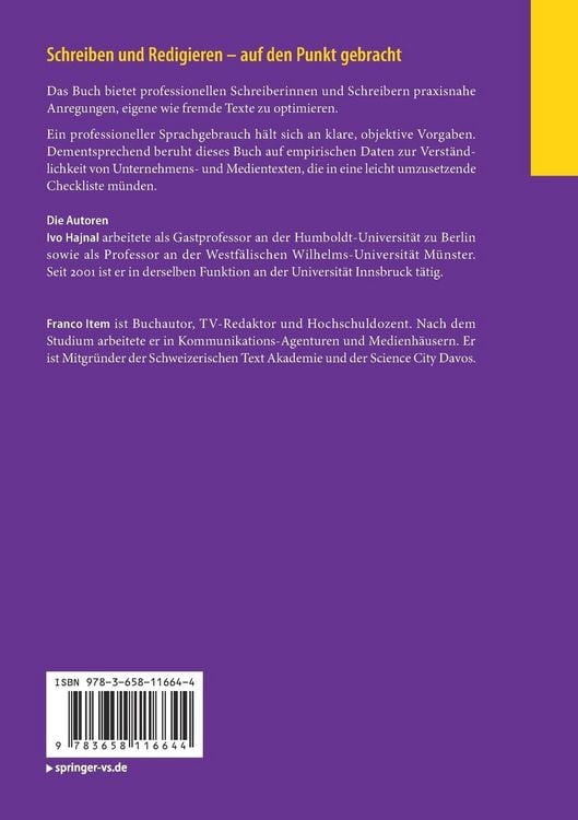 Produktbild: Schreiben und Redigieren &ndash; auf den Punkt gebracht
