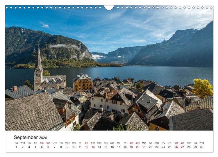 Produktbild: Hallstatt The pearl of Austria (Wall Calendar 2026 DIN A3 landscape), CALVENDO 12 Month Wall Calendar