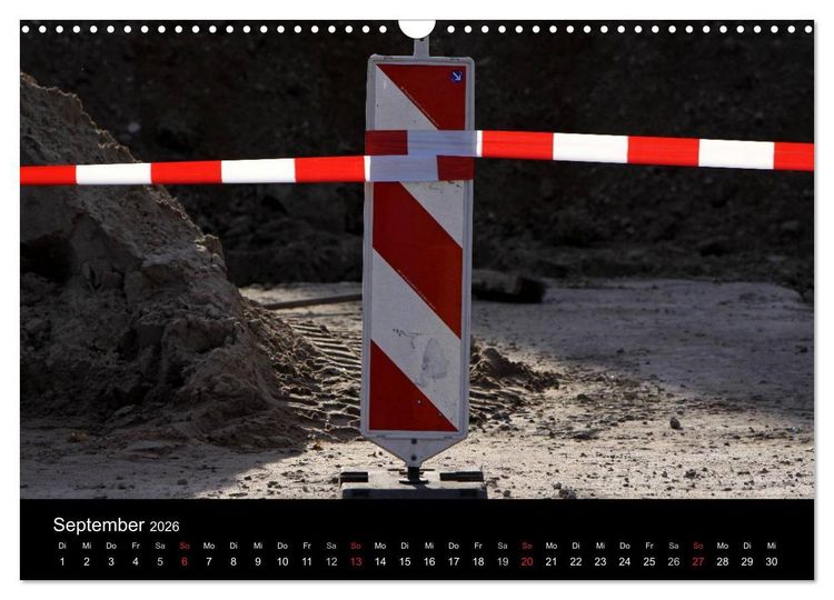 Produktbild: Baustellen (Wandkalender 2026 DIN A3 quer), CALVENDO Monatskalender
