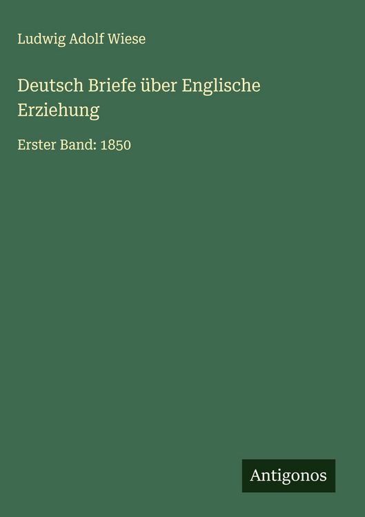 Produktbild: Deutsch Briefe &uuml;ber Englische Erziehung