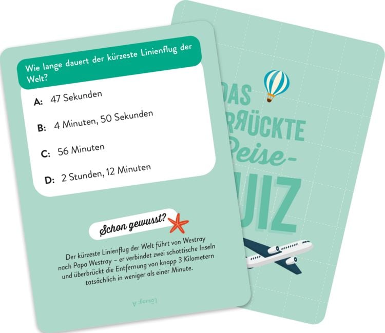 Produktbild: Das verr&uuml;ckte Reise-Quiz