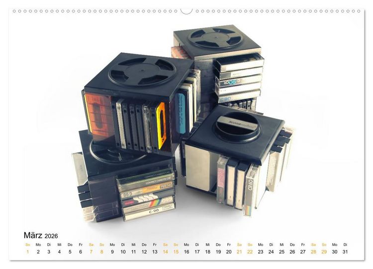 Produktbild: Audio Tapes (Wandkalender 2026 DIN A2 quer), CALVENDO Monatskalender