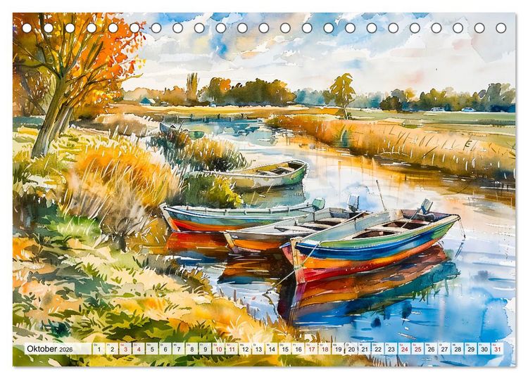 Produktbild: Havelland Flair - Immer in Flussn&auml;he (Tischkalender 2026 DIN A5 quer), CALVENDO Monatskalender