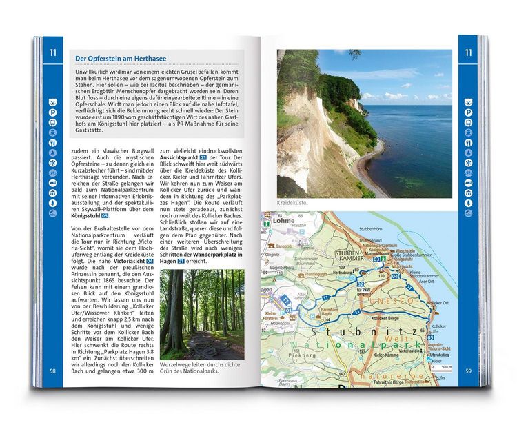 Produktbild: KOMPASS Wanderf&uuml;hrer R&uuml;gen, mit Hiddensee und Fischland-Dar&szlig;-Zingst, 55 Touren mit Extra-Tourenkarte