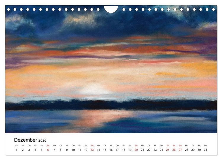 Produktbild: Das Meer in Pastellkreide (Wandkalender 2026 DIN A4 quer), CALVENDO Monatskalender