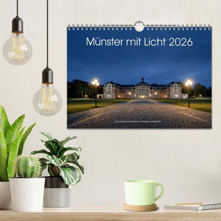 Produktbild: M&uuml;nster mit Licht (Wandkalender 2026 DIN A4 quer), CALVENDO Monatskalender
