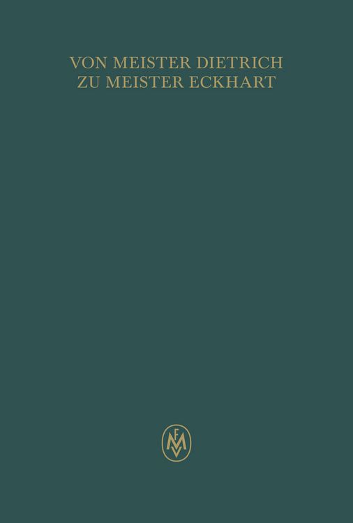 Produktbild: Von Meister Dietrich zu Meister Eckhart