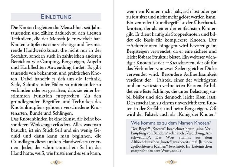 Produktbild: Das kleine Buch der Knoten, Schlaufen und Schlingen
