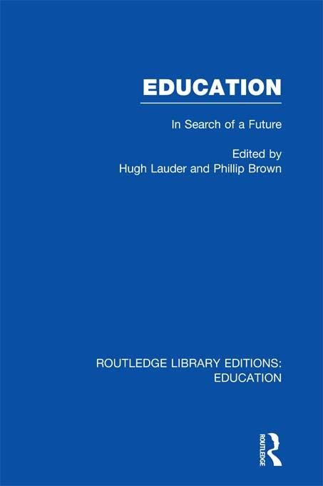 Produktbild: Education (RLE Edu L Sociology of Education)