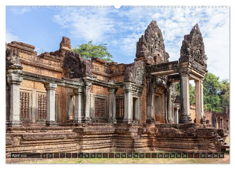 Produktbild: Angkor - Die Tempel der Khmer (hochwertiger Premium Wandkalender 2026 DIN A2 quer), Kunstdruck in Hochglanz