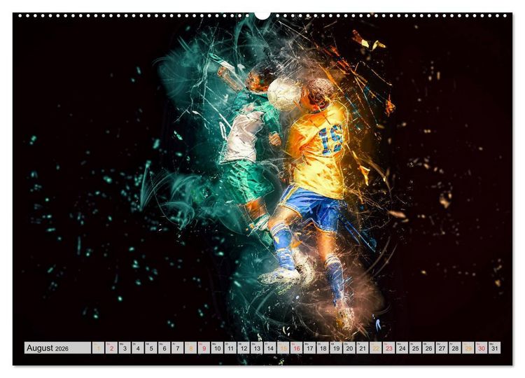 Produktbild: Fu&szlig;ball - extrem (hochwertiger Premium Wandkalender 2026 DIN A2 quer), Kunstdruck in Hochglanz