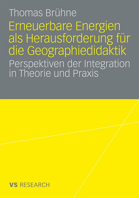 Produktbild: Erneuerbare Energien als Herausforderung f&uuml;r die Geographiedidaktik