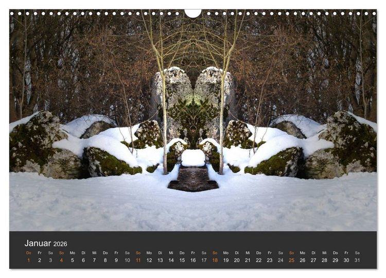 Produktbild: Spiegelwelten - Im Reich der Naturwesen (Wandkalender 2026 DIN A3 quer), CALVENDO Monatskalender