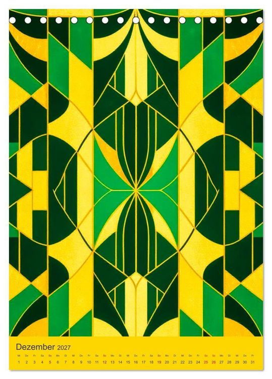 Produktbild: Art Deco Luxury &ndash; Golden Twenties (Tischkalender 2027 DIN A5 hoch), CALVENDO Monatskalender