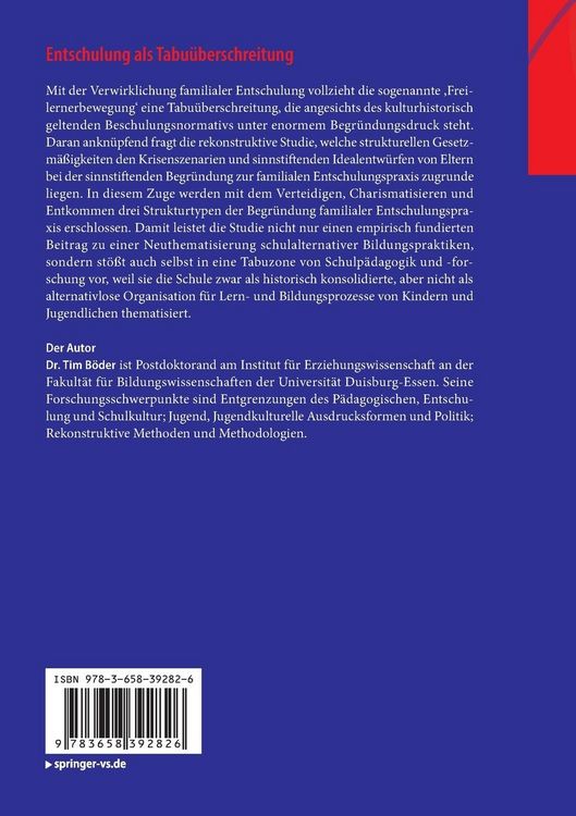 Produktbild: Entschulung als Tabu&uuml;berschreitung