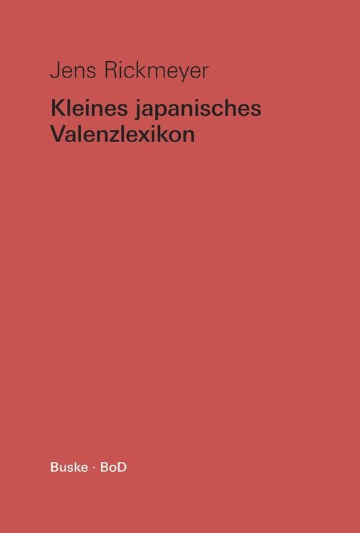 Produktbild: Kleines japanisches Valenzlexikon