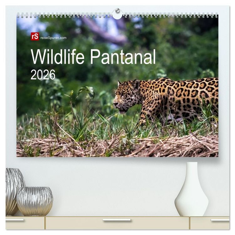 Produktbild: Wildlife Pantanal 2026 (hochwertiger Premium Wandkalender 2026 DIN A2 quer), Kunstdruck in Hochglanz