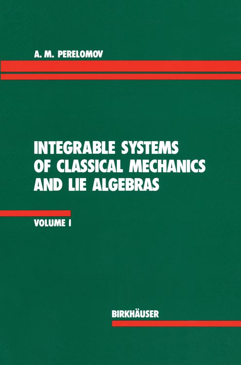 Produktbild: Integrable Systems of Classical Mechanics and Lie Algebras Volume I