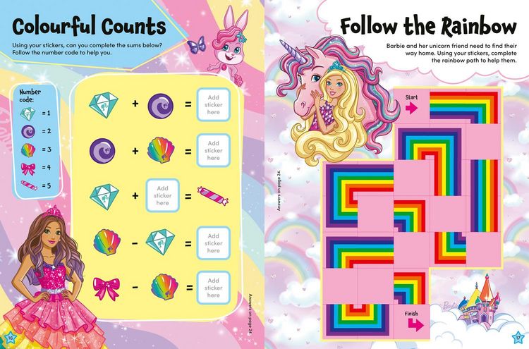 Produktbild: Barbie: Barbie Unicorn Magic Sticker Activity Book