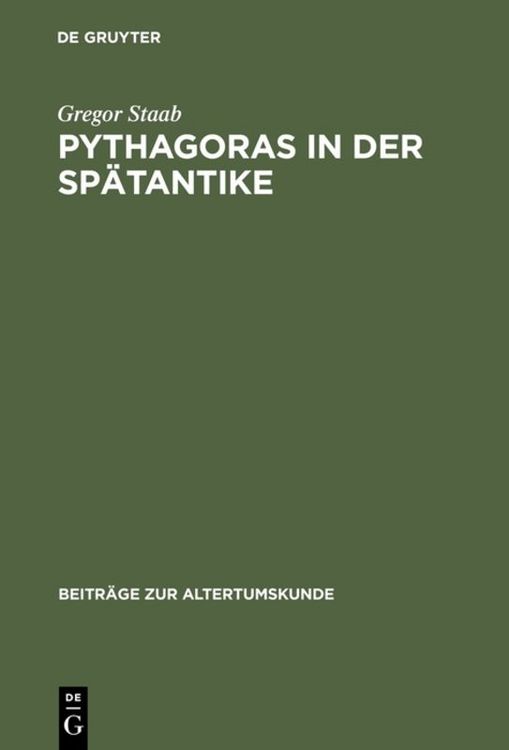 Produktbild: Pythagoras in der Sp&auml;tantike