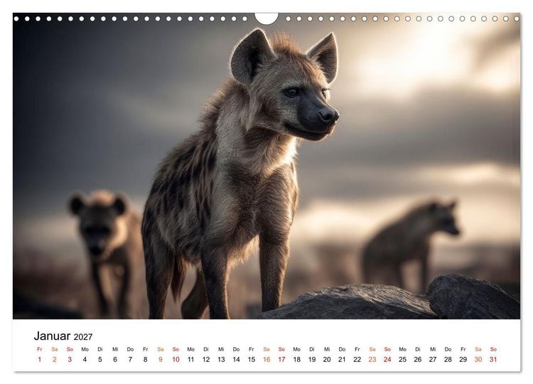 Produktbild: Hy&auml;nen - Afrikas geheimnisvolle J&auml;ger (Wandkalender 2027 DIN A3 quer), CALVENDO Monatskalender
