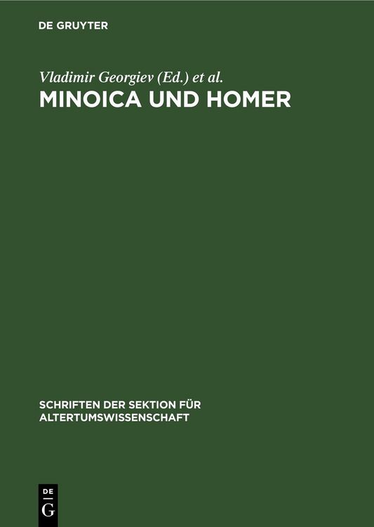 Produktbild: Minoica und Homer